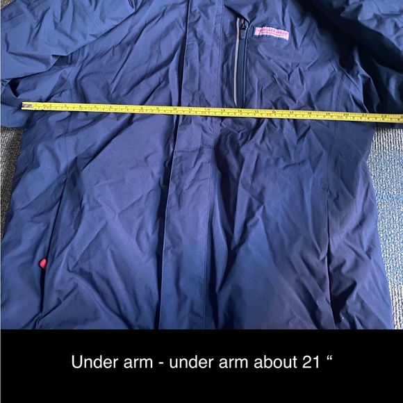 NWT Men’s Vineyard Vines NOR’EASTER Down Jacket Full Zip Jet Blue Size SM $295 - Picture 11 of 14